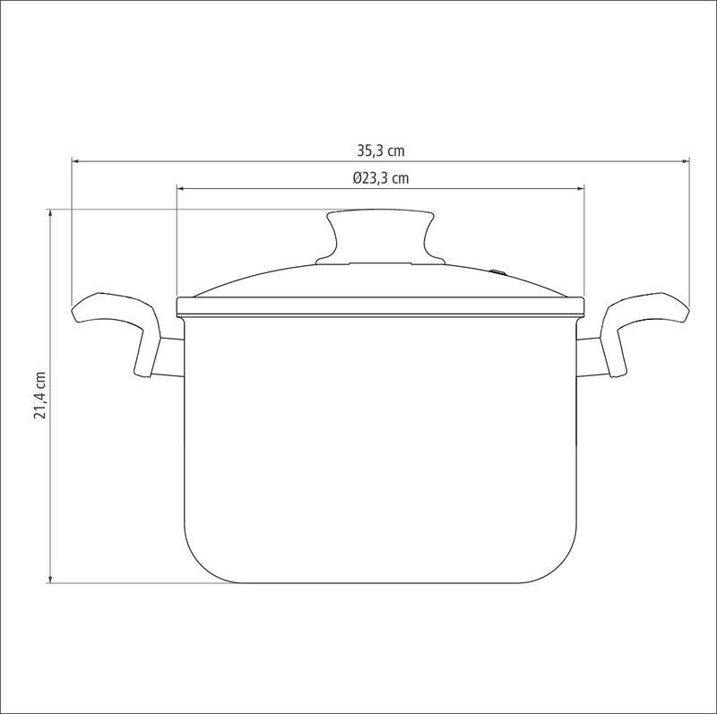 Caldeirao C/Tampa Vidro 22Cm Tramontina - Imagem 2