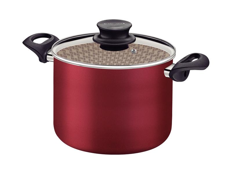 Caldeirao C/Tampa Vidro 22Cm Tramontina