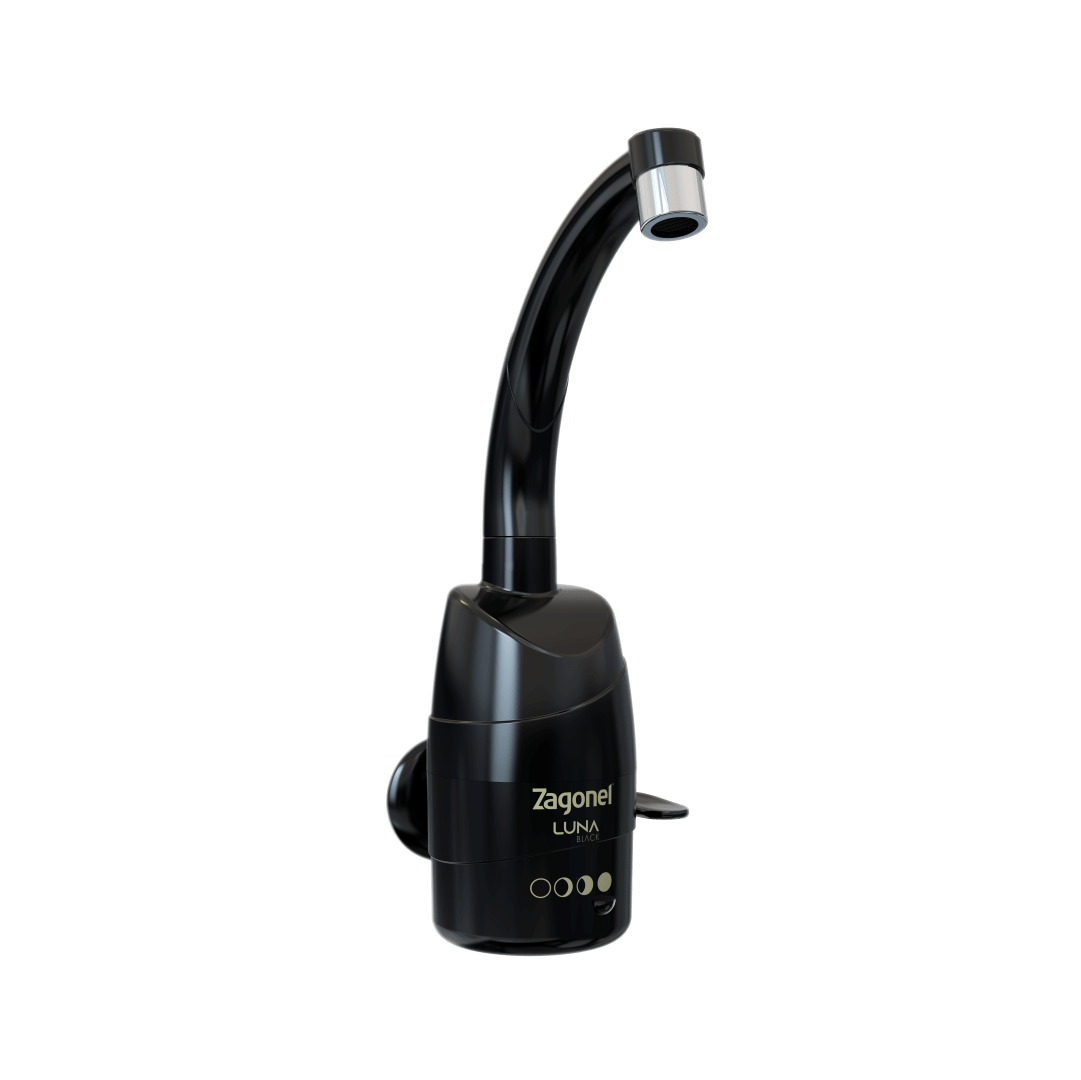 Torneira Elétrica Luna 4 Temperaturas 5500w Black Parede - Zagonel