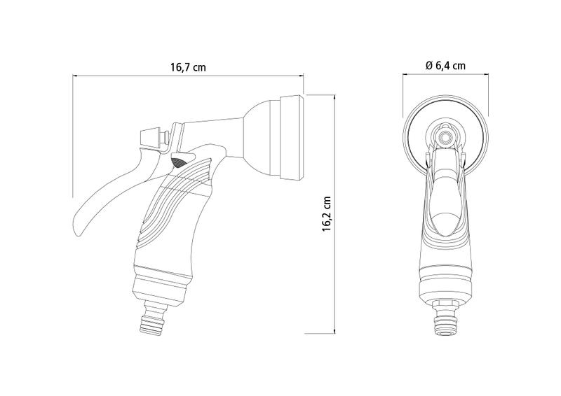 Hidropistola Para Jardim Com 10 Tipos De Jatos Tramontina - Imagem 8