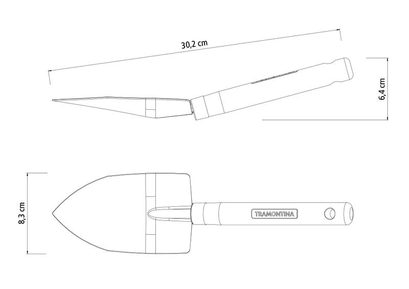 Pazinha Larga Com Cabo Madeira Tramontina - Imagem 6