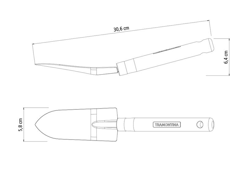 Pazinha Estreita Com Cabo Madeira Tramontina - Imagem 5