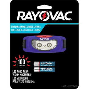 Lanterna P/Cabeça Mãos Livres 100lm CM-4 ROVHDCU22E C/03 Pilhas AAA - Rayovac Rayovac