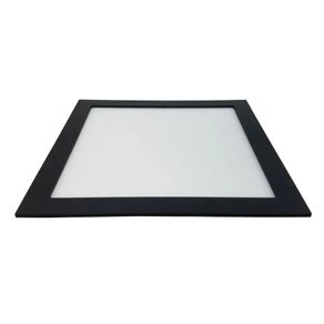 Plafon led quadrado embutir 22 x 22cm 6000k 18w preto ref.312 - SANTA FE