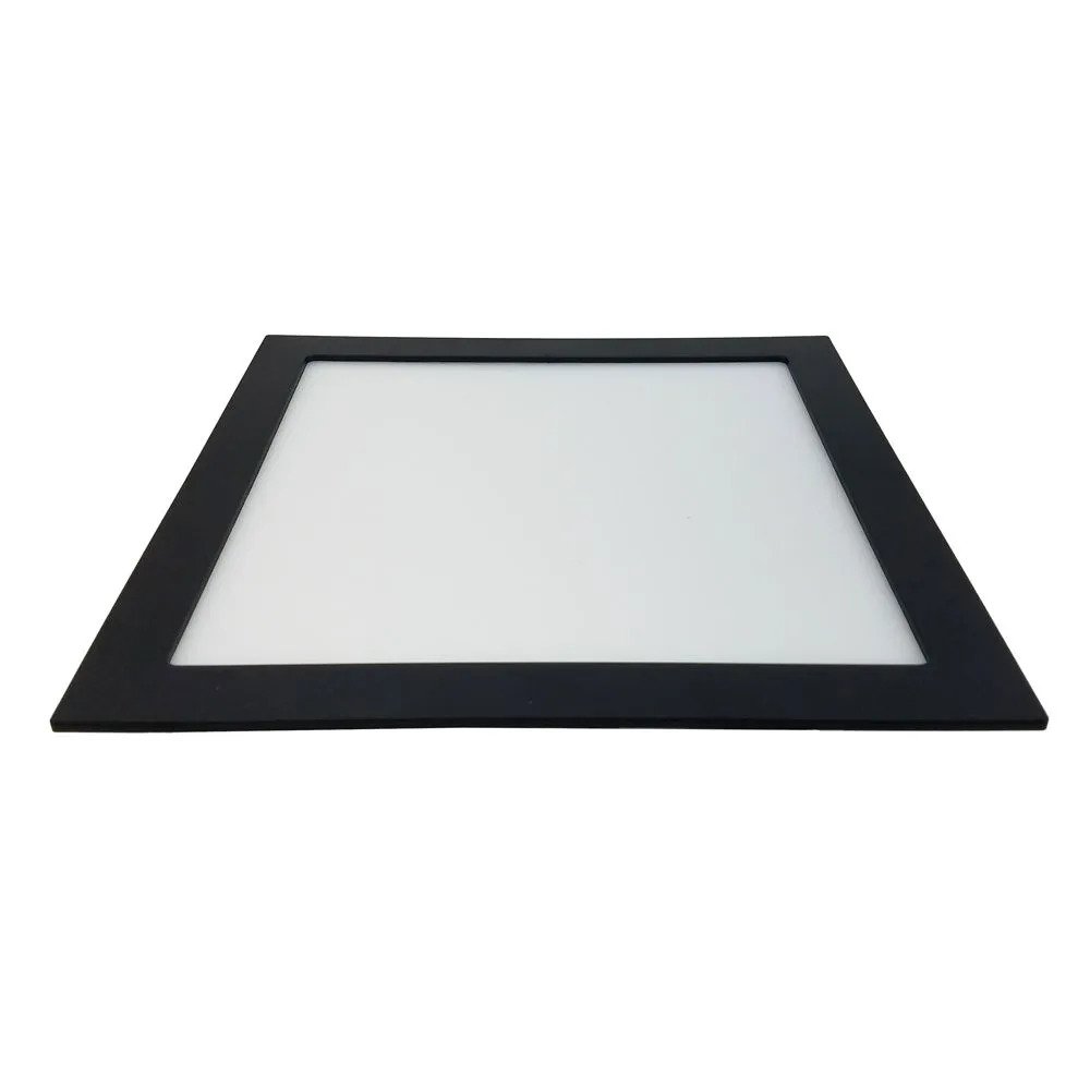 Plafon led quadrado embutir 29 x 29cm 6000k 24w preto ref.313 - SANTA FE