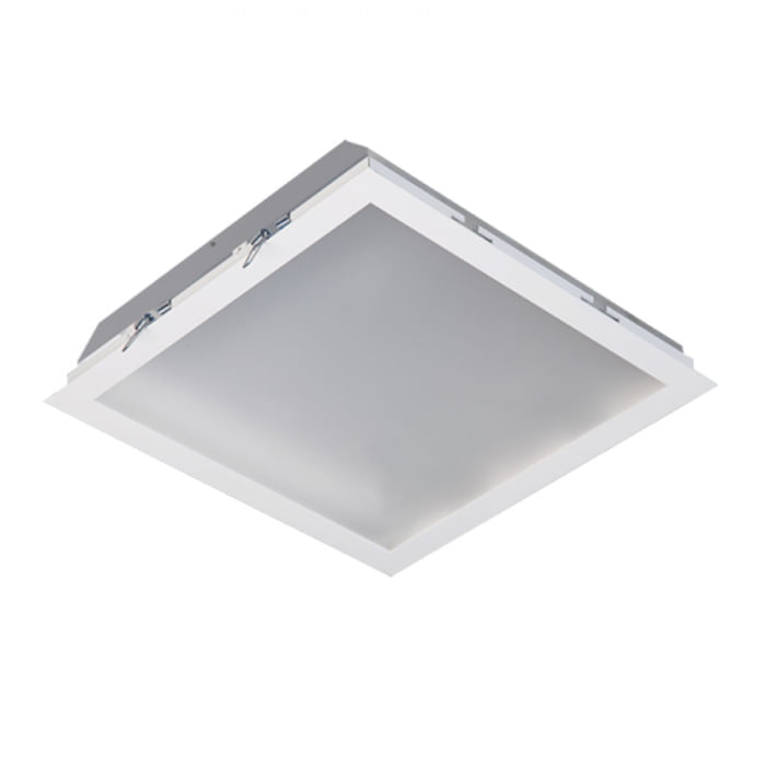 Plafon Embutir Slim Acrílico Ls 4 X Bipino 20w 66 X 66cm Branca Ref.896.58 – Incolustre