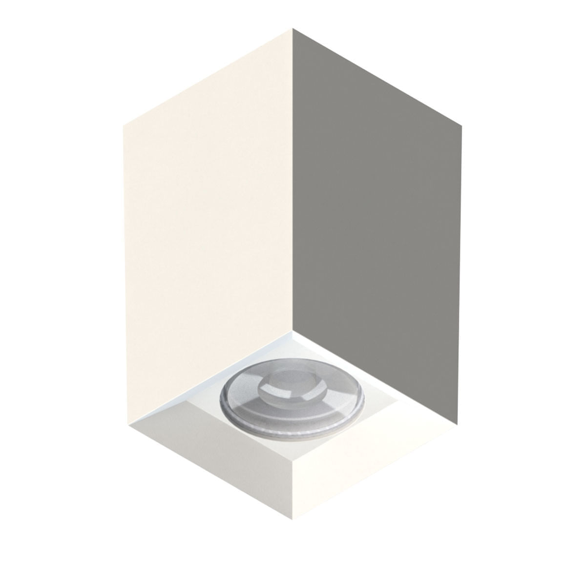 Plafon Sobrepor Quadrado Tower Face Recuada 7x7x11cm P/1 Dic.Gu10 Br Se-385.2524 - Save Energy - Imagem 3