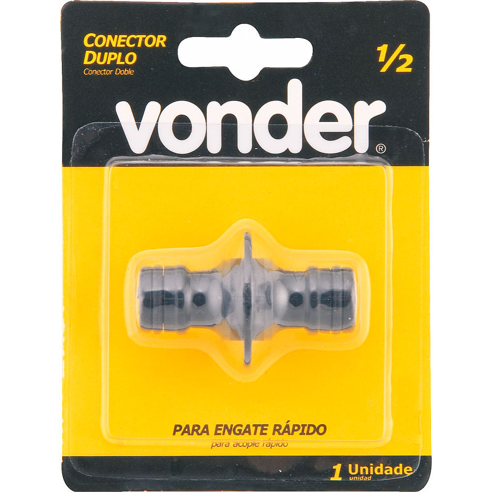 Jardim Conector Duplo P/ Engate Rapido 1/2" - Vonder