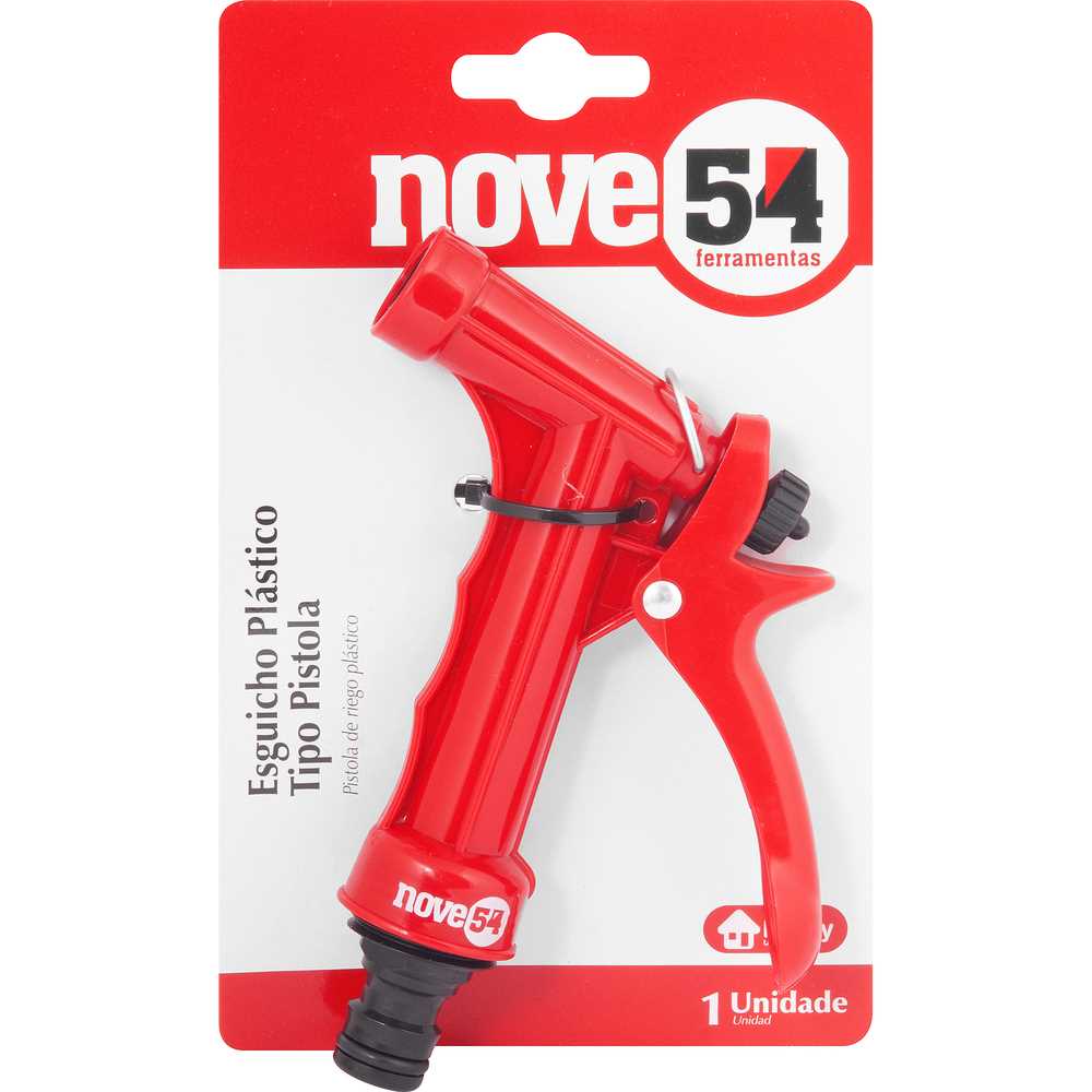 Esguicho Plastico Para Jardim Tipo Pistola 954 - Nove54