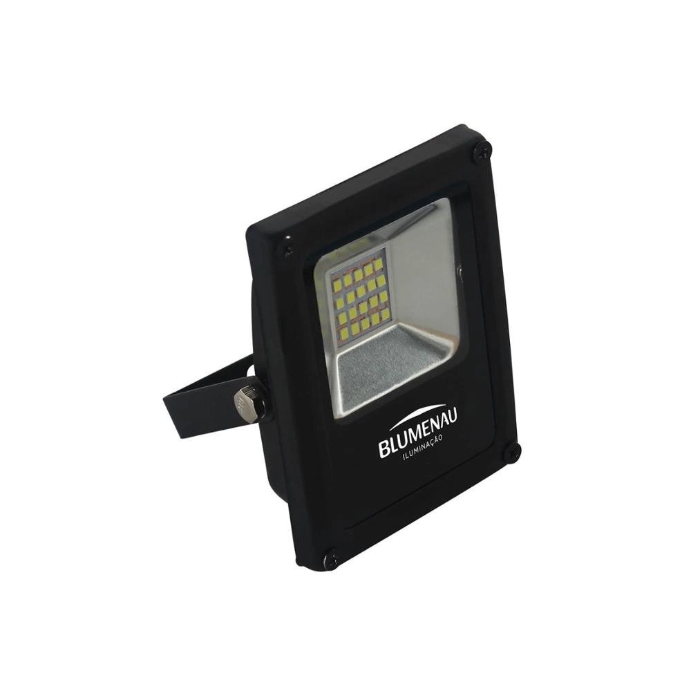 Refletor Led 10w Bivolt 750lms Ip-65 Preto - Blumenau - Imagem 3