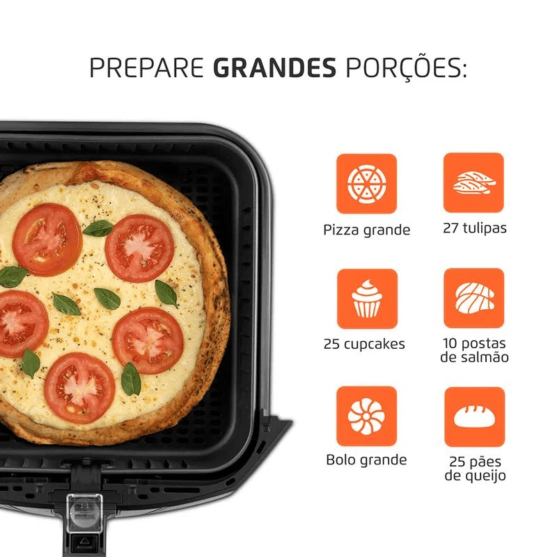 Fritadeira Sem Óleo Air Fryer 8 Litros AFN-80-BI Mondial 220V/60Hz - Imagem 4