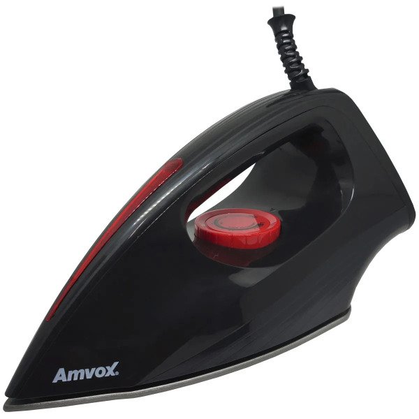 Ferro de Passar Roupa Seco Amvox Base Antiaderente 1200W AF1906 - Imagem 2