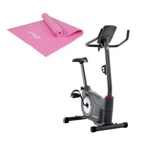 Combo Fitness - Bike Ergométrica Vertical Schwinn e Tapete De Yoga PVC Rosa - ES312K ES312K