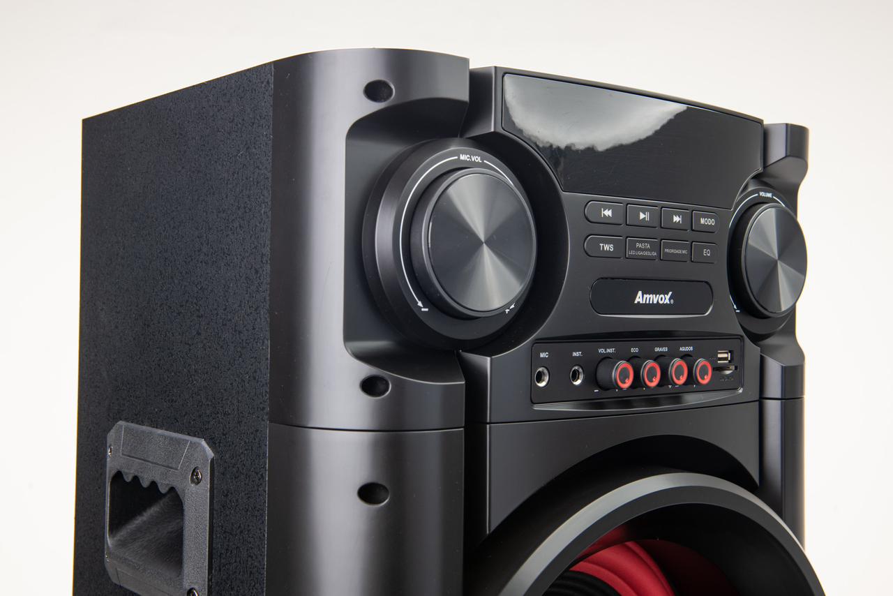 Caixa Amplificada Amvox ACA 1300 NewX Bluetooth 1300W Bivolt - Imagem 2