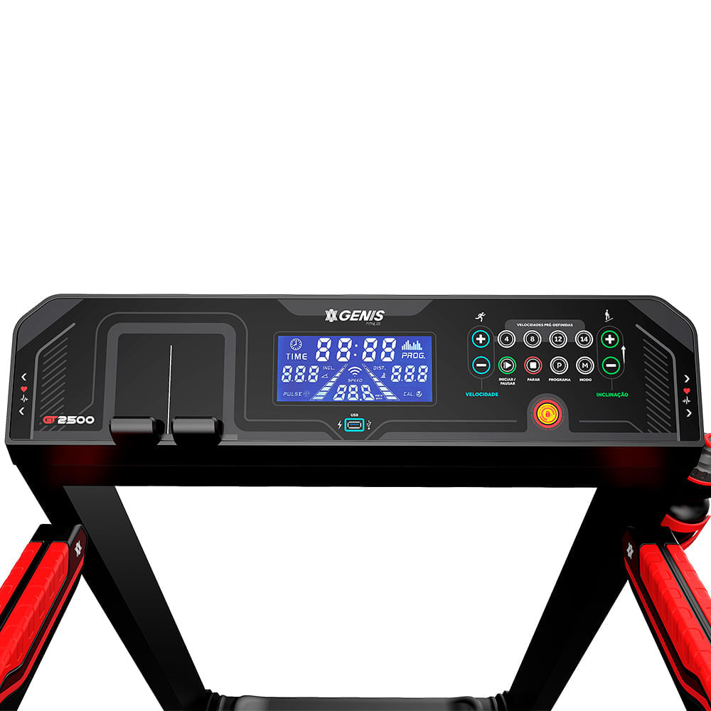 Esteira Ergométrica Dobrável Genis GT 2500 - Imagem 14