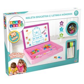Maleta Educativa Com Letras e Números Play e Learn Multikids - BR1793 BR1793
