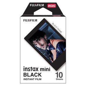 Filme instantâneo Fujifilm Instax Black com 10 poses