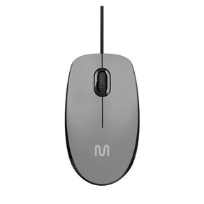 Mouse Com Fio MF400 Clique Silencioso Conexão USB 1200dpi Cabo de 180cm 3 Botões Cinza Multilaser - MO387 MO387