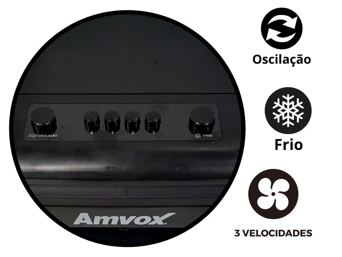 Climatizador 3 Velocidades de Ar Amvox 18L 90W ACL 018 Preto - Imagem 10