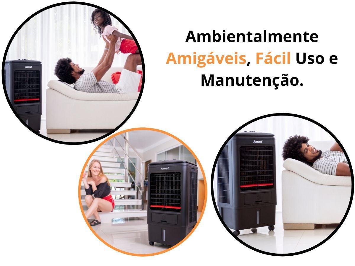 Climatizador 3 Velocidades de Ar Amvox 18L 90W ACL 018 Preto - Imagem 9