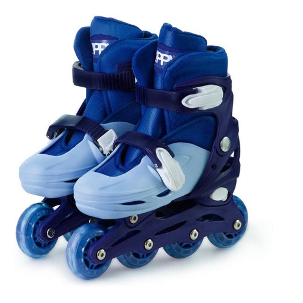 Patins Roller In Line Ajustável Zippy Toys PL19AM Azul - Imagem 8