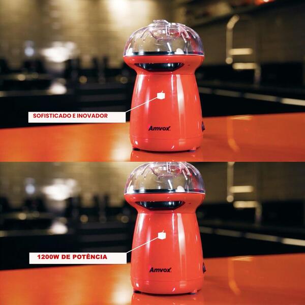 Pipoqueira Eletrica Amvox Tampa com Bico Direcionador 1200W APC 027 - Imagem 5