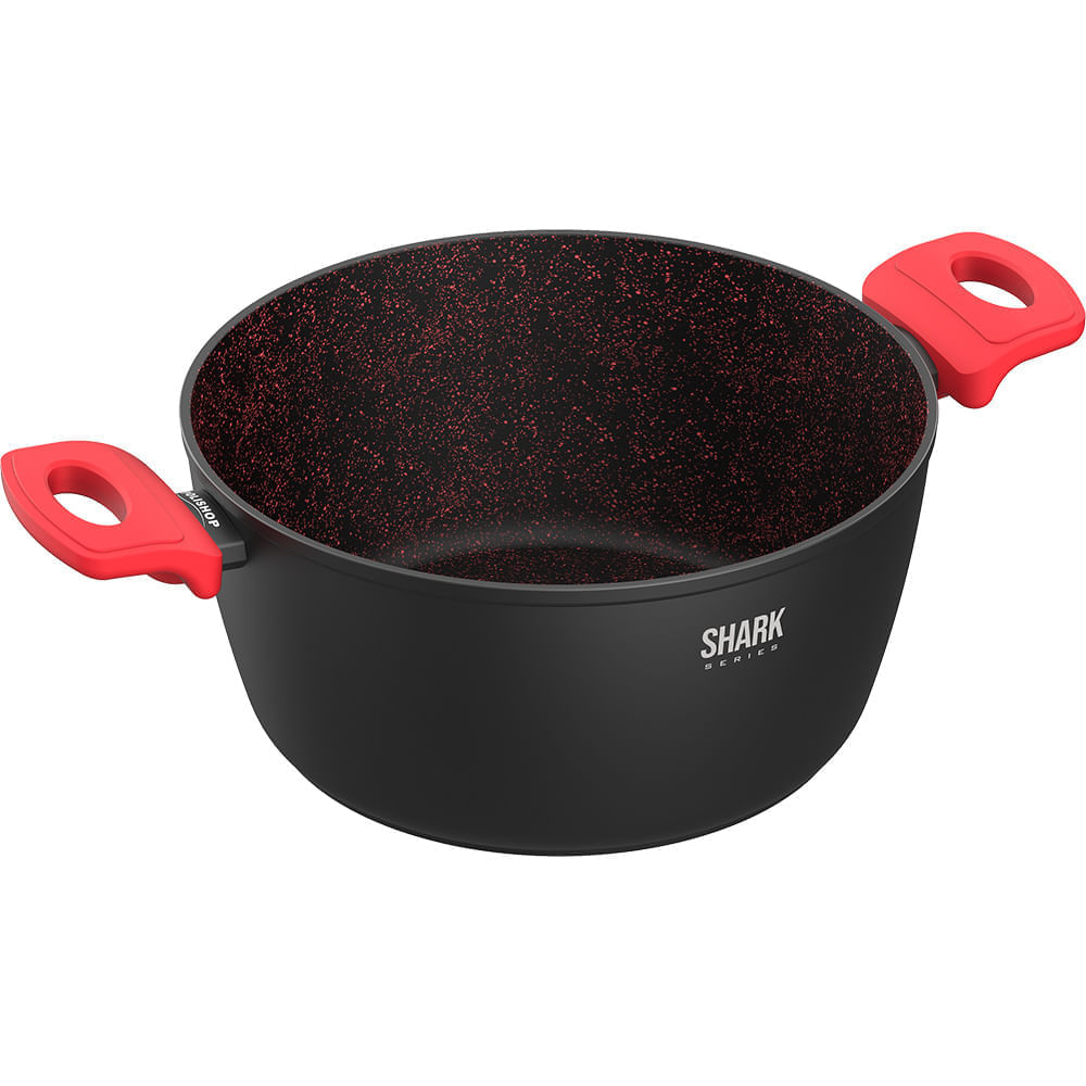 Panelas Ichef Home Sauté Grand e Family Size com Tampa de Vidro 24Cm Vermelha - Imagem 2