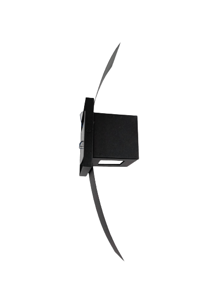 Arandela Salvador 2 Fachos Aba Box 8 X 37cm P/1 Lâmpada G9 Preta Ref.2209 - All Lux - Imagem 4