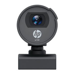 Webcam HP W100 640x480p para videoconferência com ajuste de foco e clip