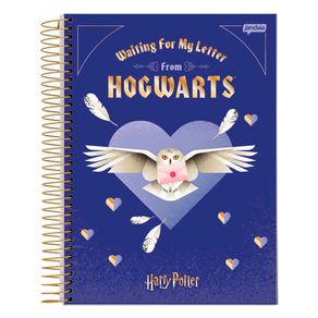 Caderno Espiral Univ CD 1 Matéria 96Fls Harry Potter Letter Jandaia