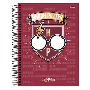 Caderno Espiral Jandaia 10 Mat 200Fls Harry Potter Óculos