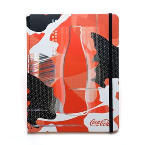 Caderno Anotação Coca Cola Garrafa 80Fls 95X140mm