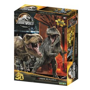 Quebra Cabeça 3D T-Rex Vs Triceratops Jurassic World 150 Peças Multikids - BR2112 BR2112