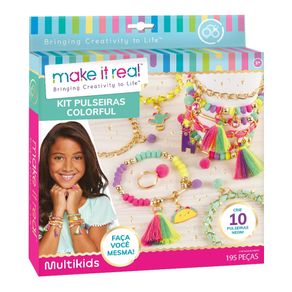 My Style By Make It Real Kit Pulseiras Colorful 195 Peças Multikids - BR2002 BR2002