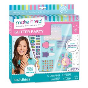 Kit para Unhas My Style By Make it Real Glitter Party Multikids - BR2003 BR2003