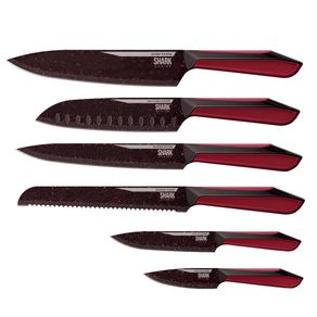 Conjunto de Facas Ichef Polishop - Shark Series - Special Cut - Red Duo | Ichef