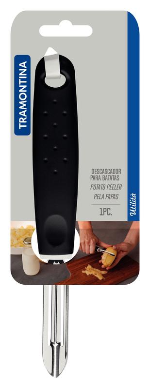 Descascador Batatas Inox Preto Utilita Tramontina - Imagem 2