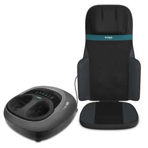 Assento Massageador Shiatsu Comfort e Massageador para pés com aquecimento Genis Relax | Genis Relax