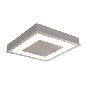 Plafon Embutir Quadrado Ref. 6480 40 X 40 Branco P/4 E-27 - Damlux