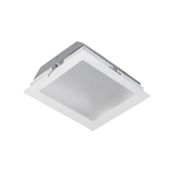 Plafon Embutir Slim Acrílico LS 2 X El 20 X 20cm Branca Ref.896.86 - Incolustre
