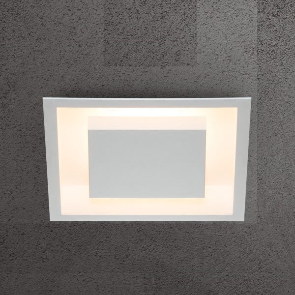 Plafon Emb.Eclipse Quad.Luz Indireta 38x38 Br Text.Cod.2041/38 E2 - Itamonte - Imagem 2