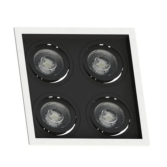 Spot Incandescente Embutido Recuado Quadrado P/4 Par20 BR C/PT Ref.SE-330-2910 - Save Energy