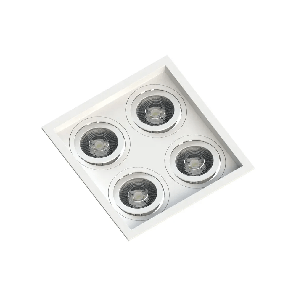 Spot Incandescente Embutido Recuado Quadrado P/4 Par20 BR C/BR Ref.SE-330-2904 - Save Energy