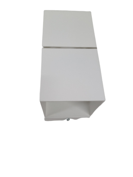 Arandela AR-256/14V Aluminio Branco Facho Para Cima E Para Baixo 7,5x14CM Para 1 G-9 Belly Lu - Imagem 2
