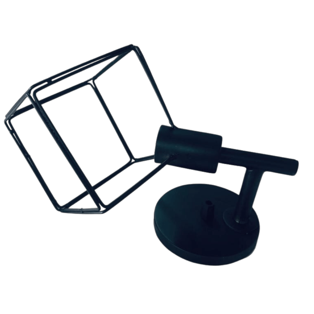 Arandela Aramada Folker Tubo Quadrado Preto 16x30cm Ref.82-01 - Primor