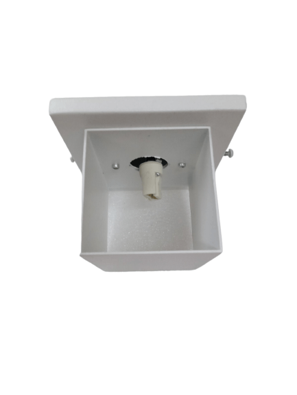 Arandela AR-248/10A Box Aluminio Interno Halopin Branca - Belly Lustre - Imagem 2