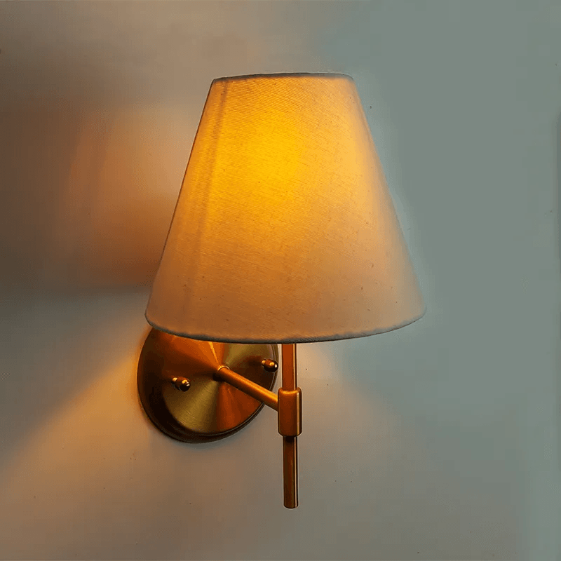 Arandela Charlote Dourada C/Cupulas Branca Ar-1490 170x195x310mm P/1-E-27 - TKS - Imagem 2