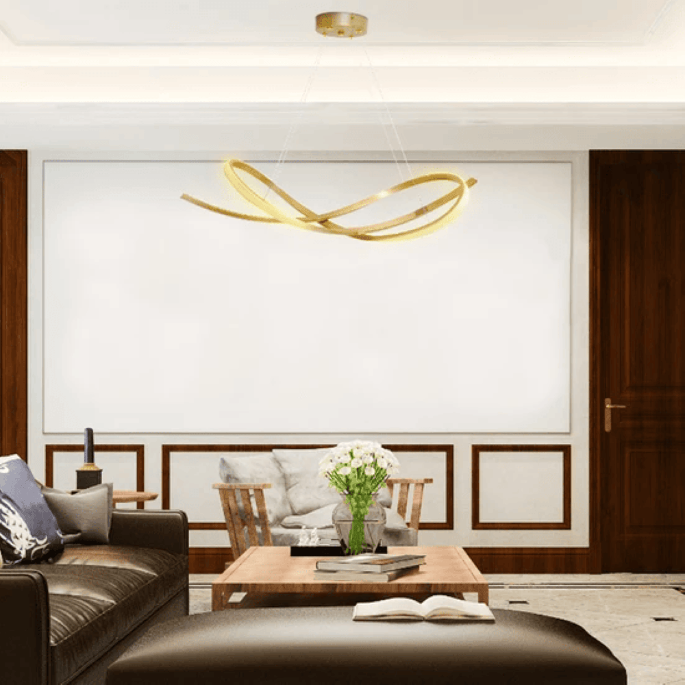 Pendente Led Momento Alum. C/Silicone 35W 2800Lms 3000K Biv. Ref. P-Momento Gold - GMH - Imagem 2