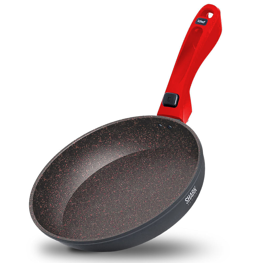 Panelas Ultra Family Size, Day by Day, Sauté Grand e Tampa de Vidro Ichef 24cm - Vermelha - Imagem 5