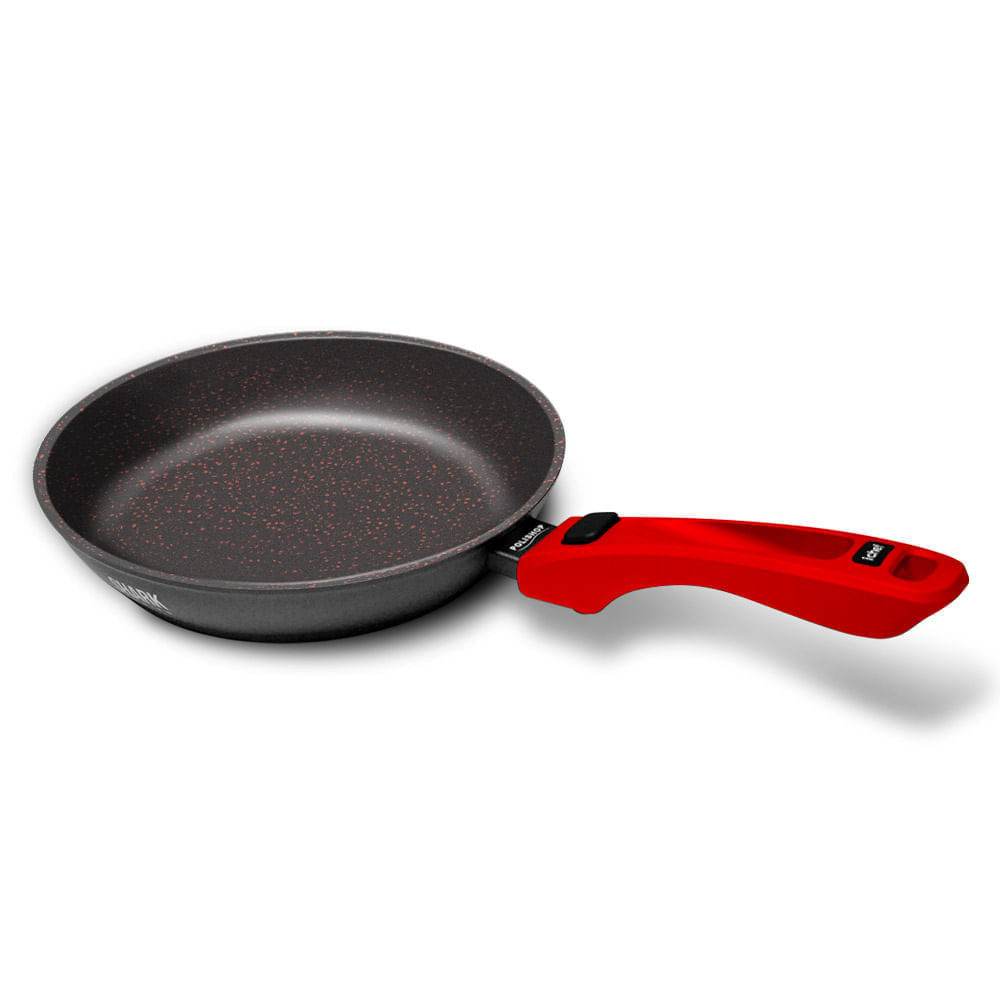 Panelas Ultra Family Size, Day by Day, Sauté Grand e Tampa de Vidro Ichef 24cm - Vermelha - Imagem 7